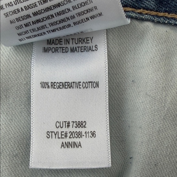 🔥🔥🔥 CITIZENS OF HUMANITY Blue Annina High Rise Wide Leg Trouser Jeans, size 31 - Picture 15 of 16